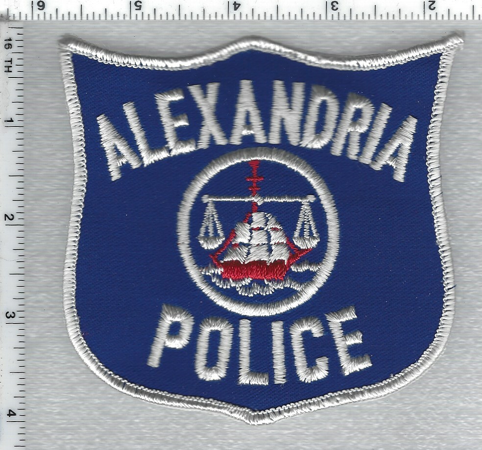 Alexandria Police (Virginia) White Letters Shoulder Patch