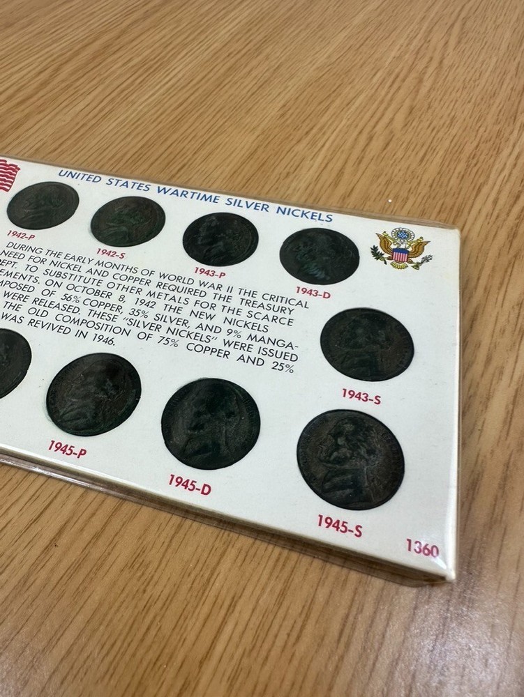 US Wartime Silver Nickels