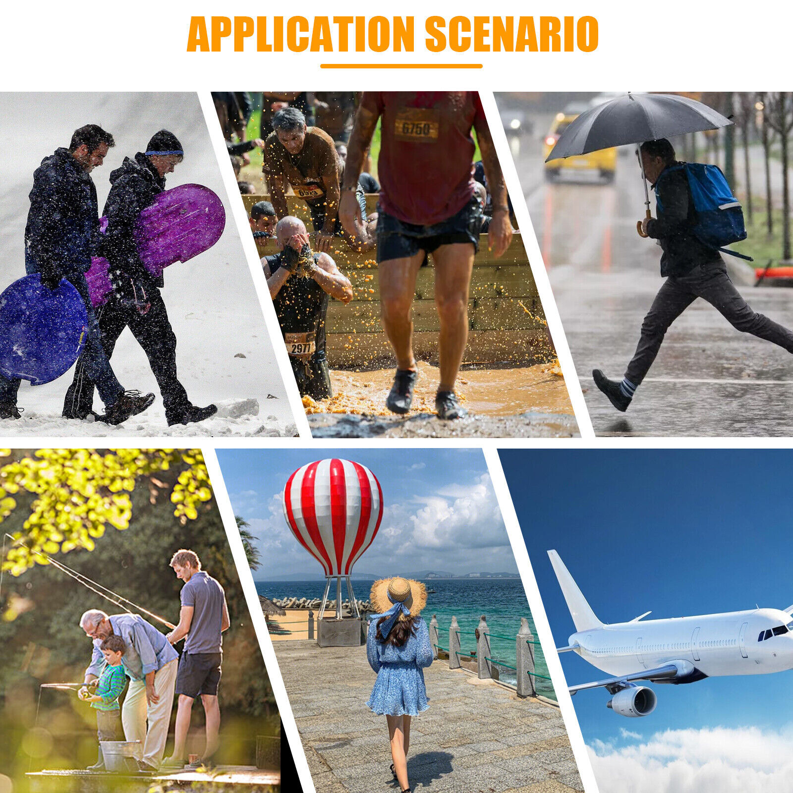 Anti-slip Rubber Shoe Covers Reusable Rain Snow Boot Waterproof Shoes Protector