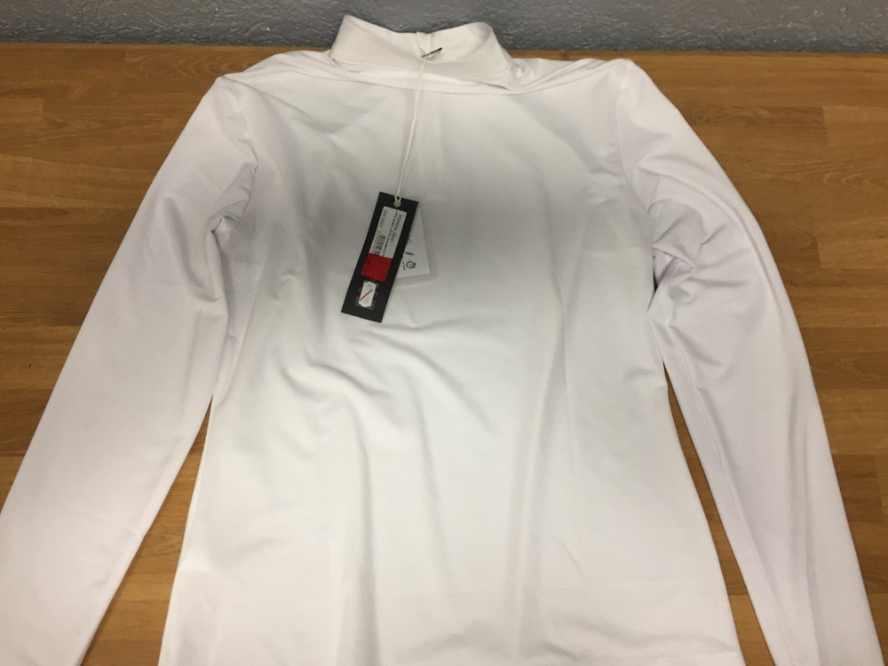 RG - Long Sleeve White Competition Polo - L