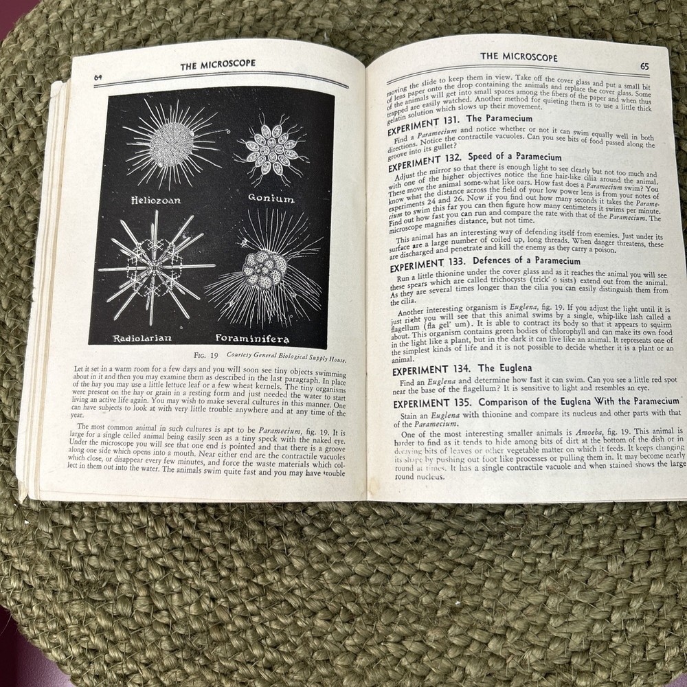 A C Gilbert Exploring The World With Microscope Pamphlet Instruction Book 1938