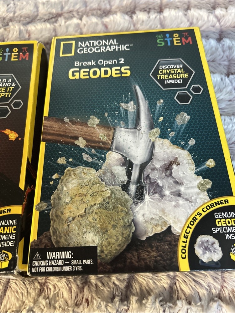 3 National Geographic Stem Science Projects Crystal Lab, Volcano , Geodes