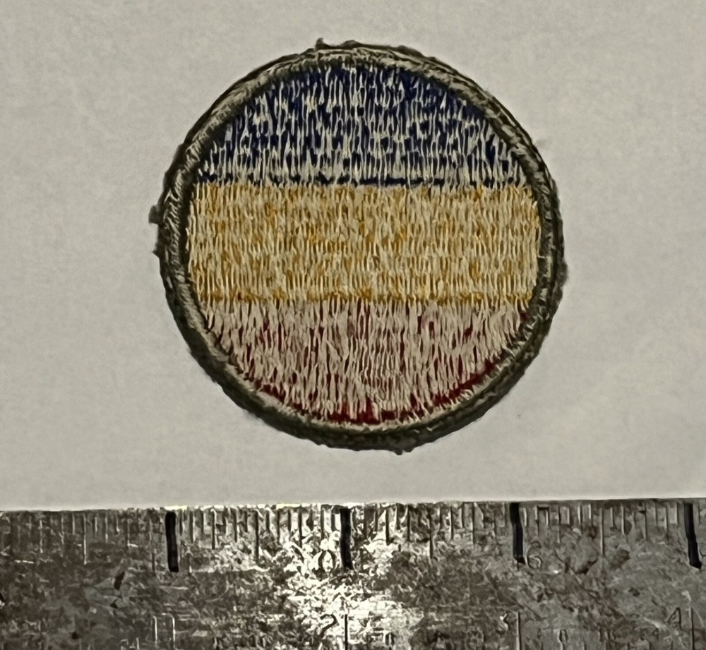 Replacement and Schools Command White Back Patch WWII Original No Glow