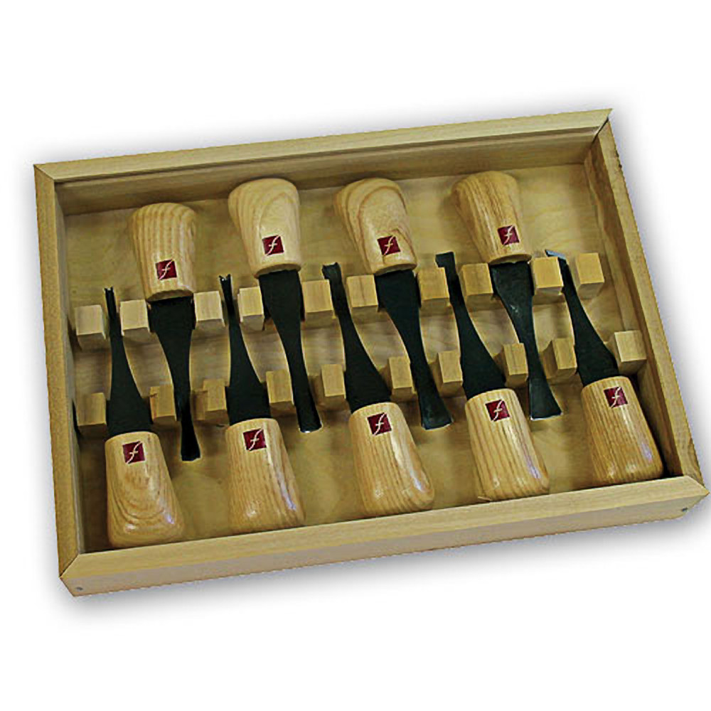 Flexcut #FR405 9-Piece Deluxe Palm Set