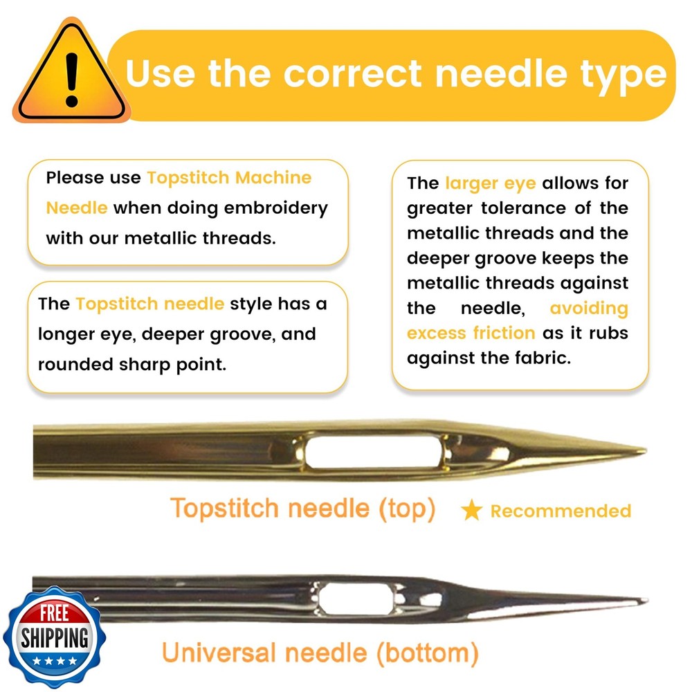 New brothread 12 Assorted Colors Metallic Embroidery Machine Thread Kit 2500M