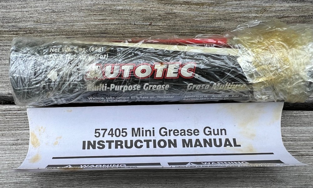 Vintage Autotec Mini Grease Gun - Previously Used - UNTESTED