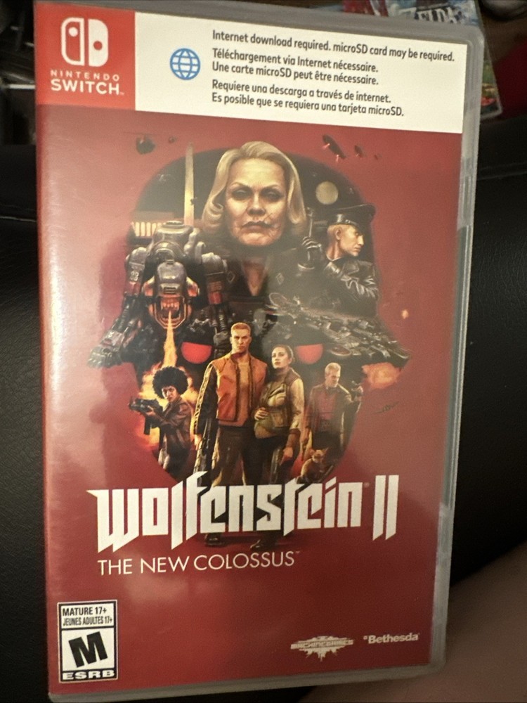 Wolfenstein II Nintendo Switch OEM Replacement Game Case (NO GAME)