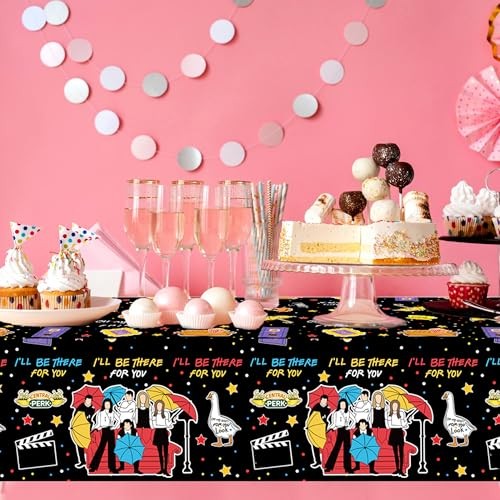 2 Pcs Party Tablecloth, 87" Lx51 W Rectangular Plastic Table Covers, 2 PCS