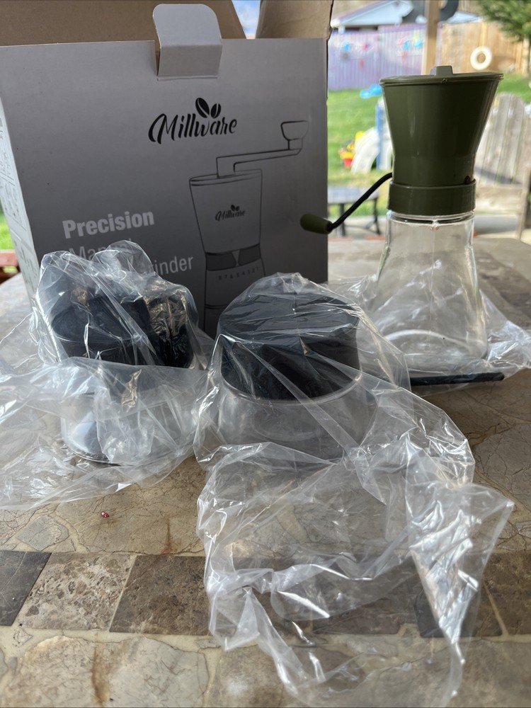 Millware Precision Manual Coffee Hand Grinder Set Adjustable Coarseness EUC