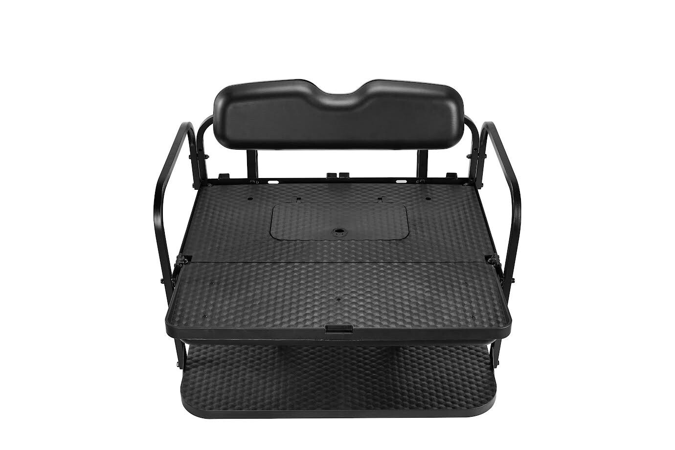EZGO RXV Rear Flip Seat Kit (Black Cushions) (2008+)