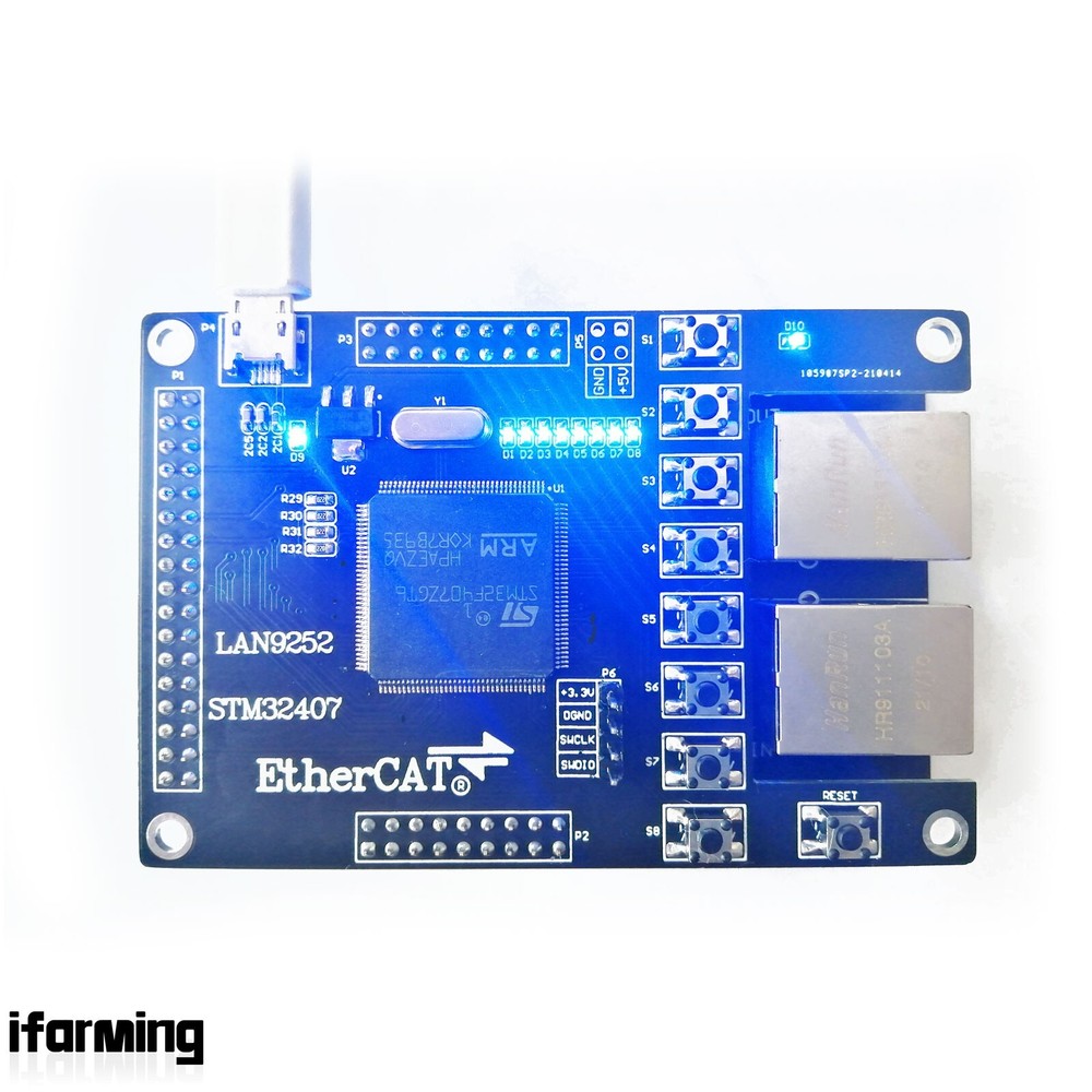LAN9252 STM32407 Slave Station Development Board for EtherCAT Slave Station NEW