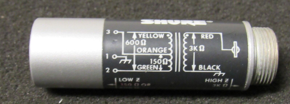 Shure Line Matching Transformer P/N A97A