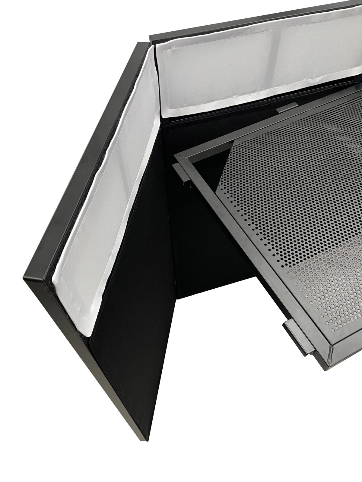 Large 46" Wide DJ Event Facade White/Black Scrim Booth+ Upper/Lower Color Mixing