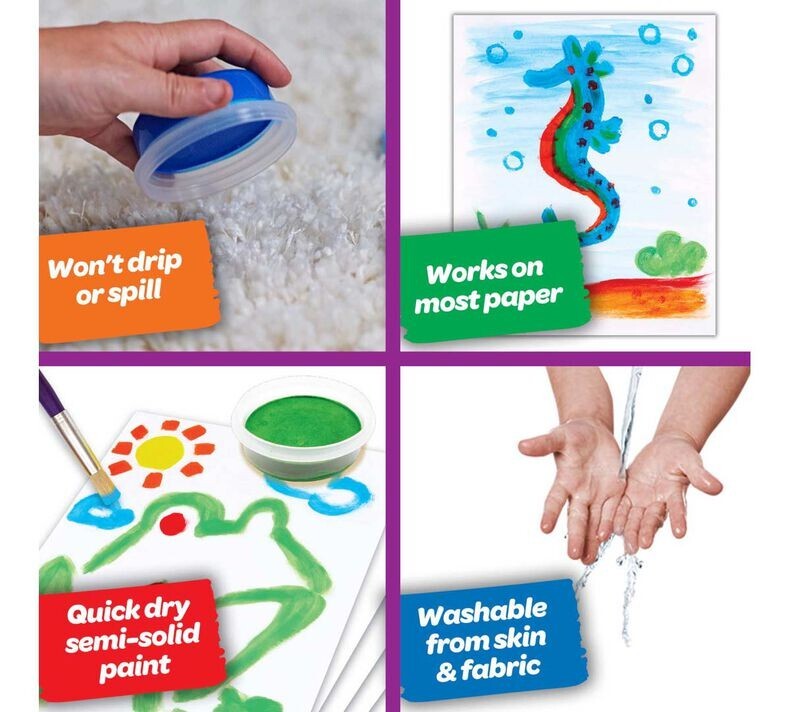 Crayola spill proof washable paint kit