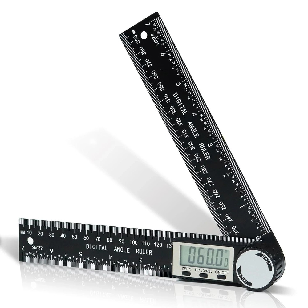 Third Generation Protractor Angle Finder, Digital Angle Ruler with 7Inch/200Mm,