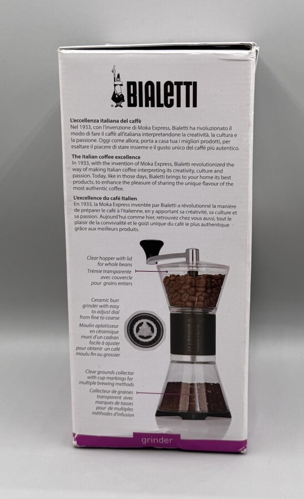 Bialetti Manual Adjustable Coffee Grinder