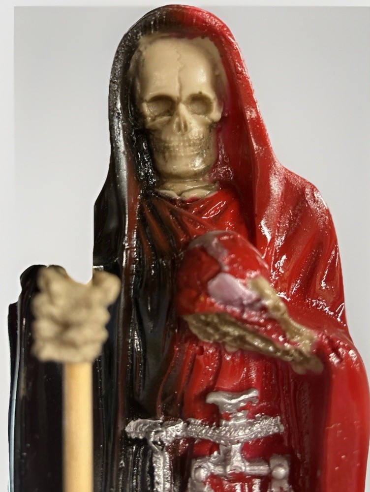 Santa Muerte Figure Reversible 12in Fixed