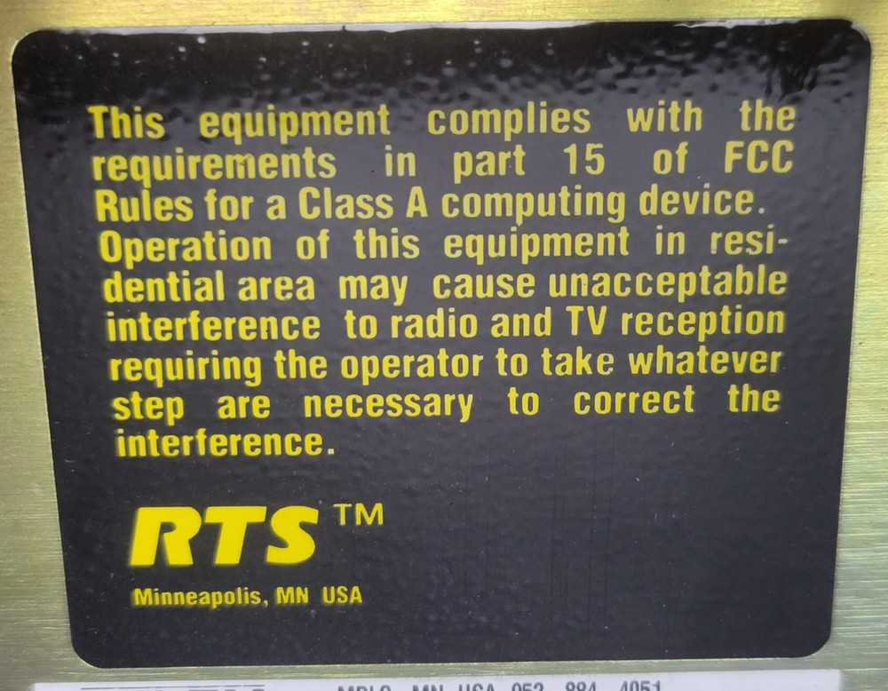 TELEX RTS TW INTERCOM SYSTEM POWER SUPPLY PS31