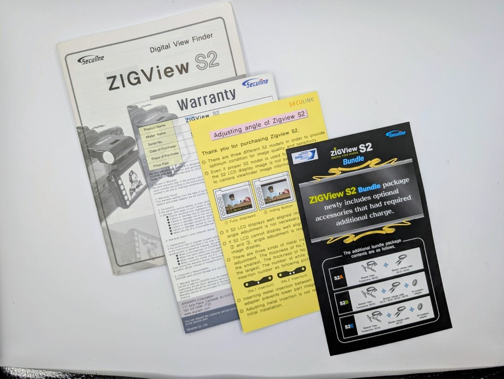 ZIGView S2B Bundle Digital View Finder Extra Batteries w/ New Accessories