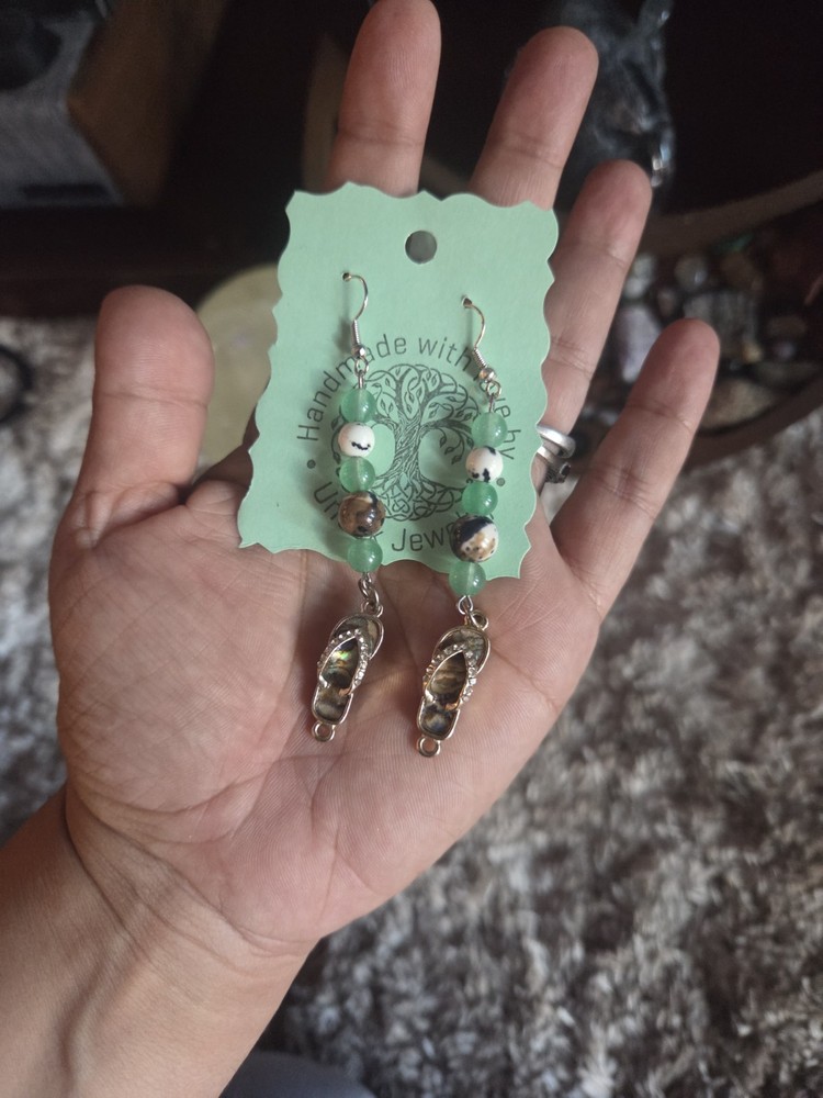 Handmade Multistone Beaded Summer Earrings