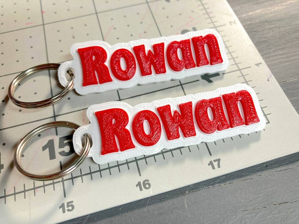 Custom Name Keychain, Zipper Pull, Personalized & 3D Printed