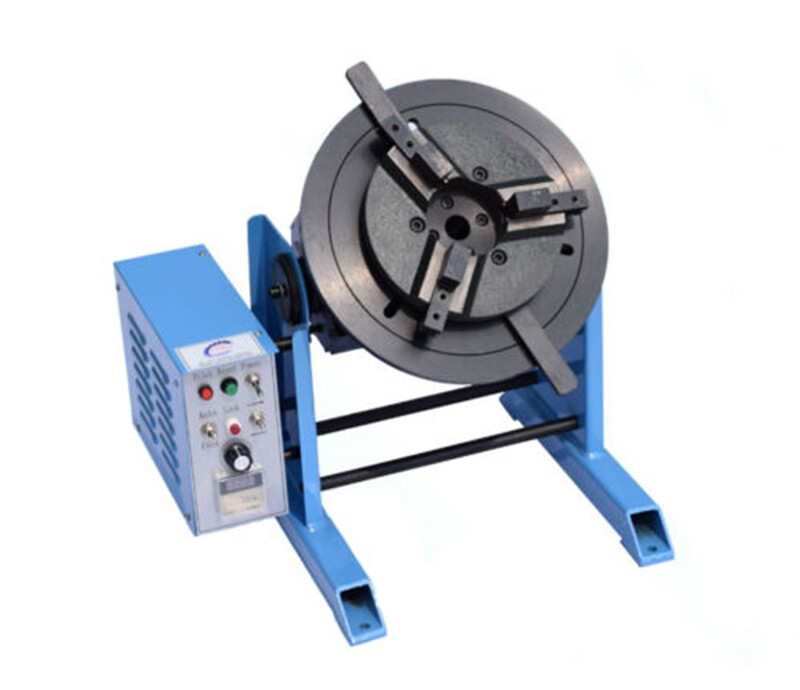 30KG Loading Welding Positioner Turntable Timing Function, With 200mm Chuck