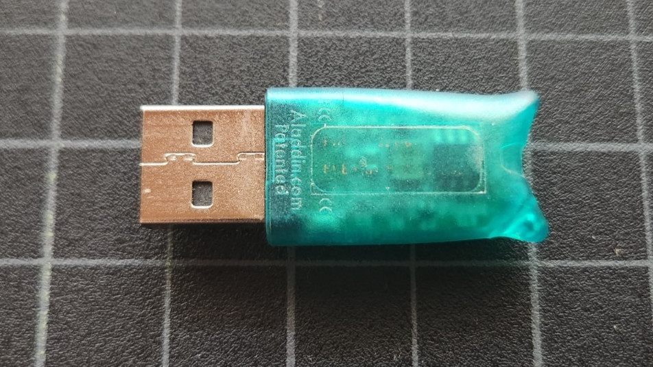 Macrovision FLEXnet ID Software USB Flash Drive Dongle Blue USB Interface