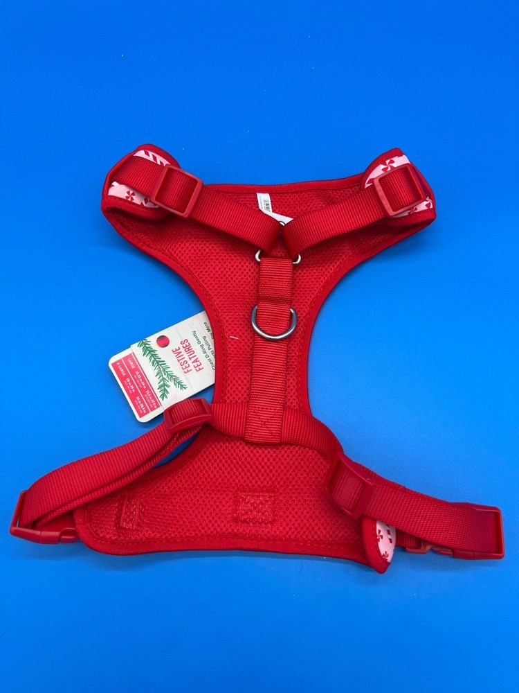 Dog Harness Large Candycane - Adjustable & Comfortable Fit