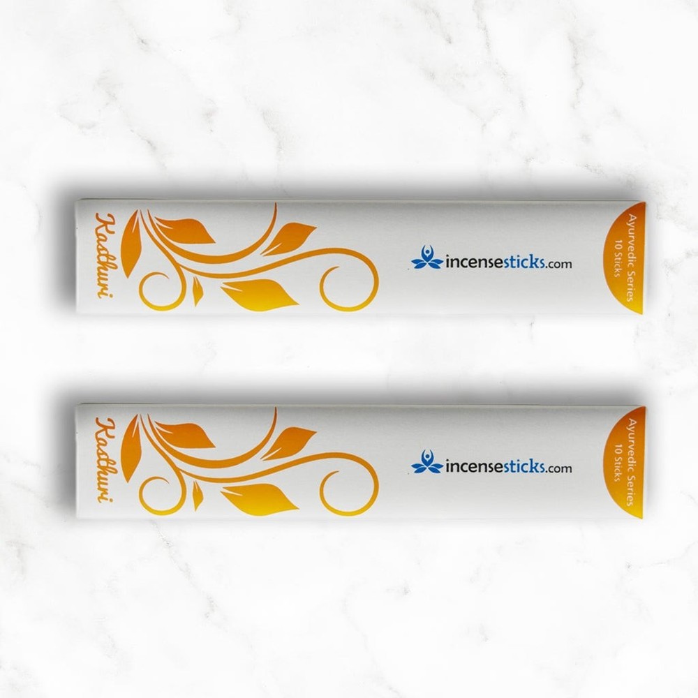 Kasthuri Incense 8" 10 Sticks Pack: 2 Packs
