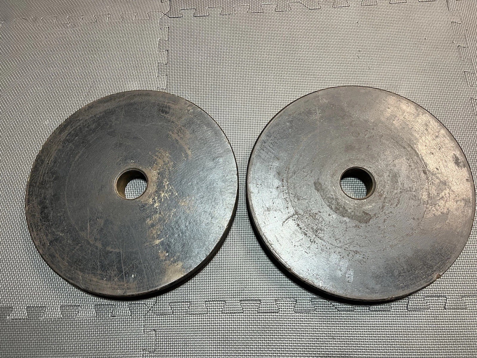 Dan Lurie Olympic Deep Dish Vintage Weight Plates Pair 35lbs not York Jackson