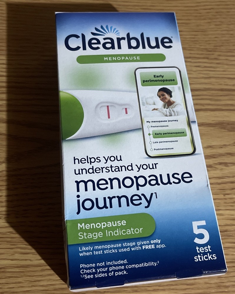 Clearbluee Menopause Stage Indicator 5 Test Sticks Test Exp 06/2026