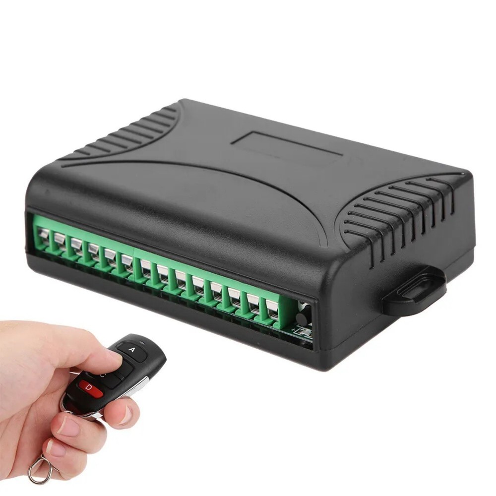 Receiver+Transmitter 4 Channel Remote Control Relay Switch Light Controller