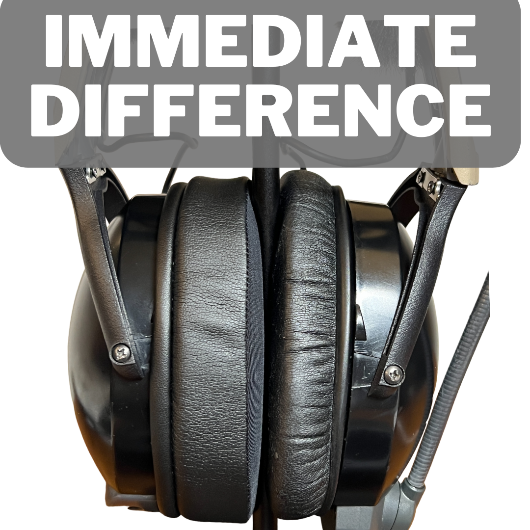 Bose X A10 A20 Aviation Headset Cooling Gel Memory Foam XL Ear Pad Cushion Parts