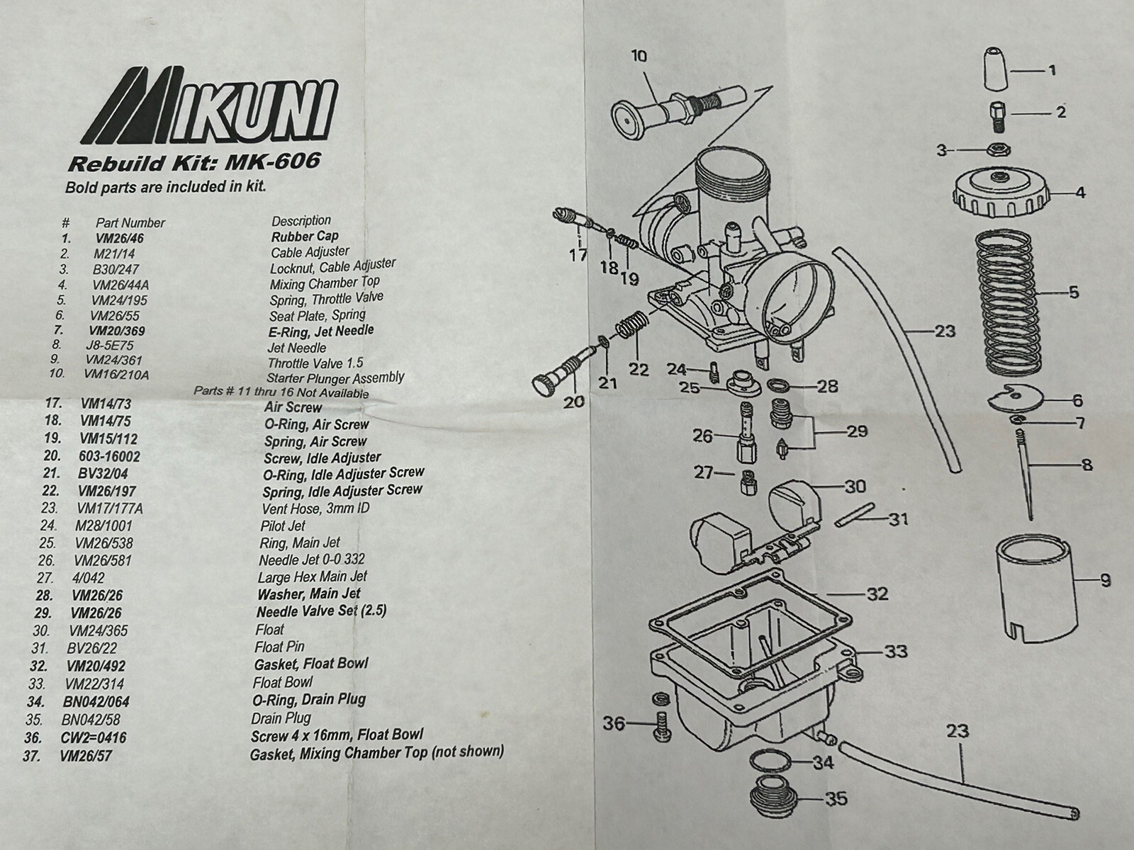 88-06 YAMAHA BLASTER MIKUNI CARB OEM CARBURETOR REBUILD KIT 🔥FAST SHIP🔥