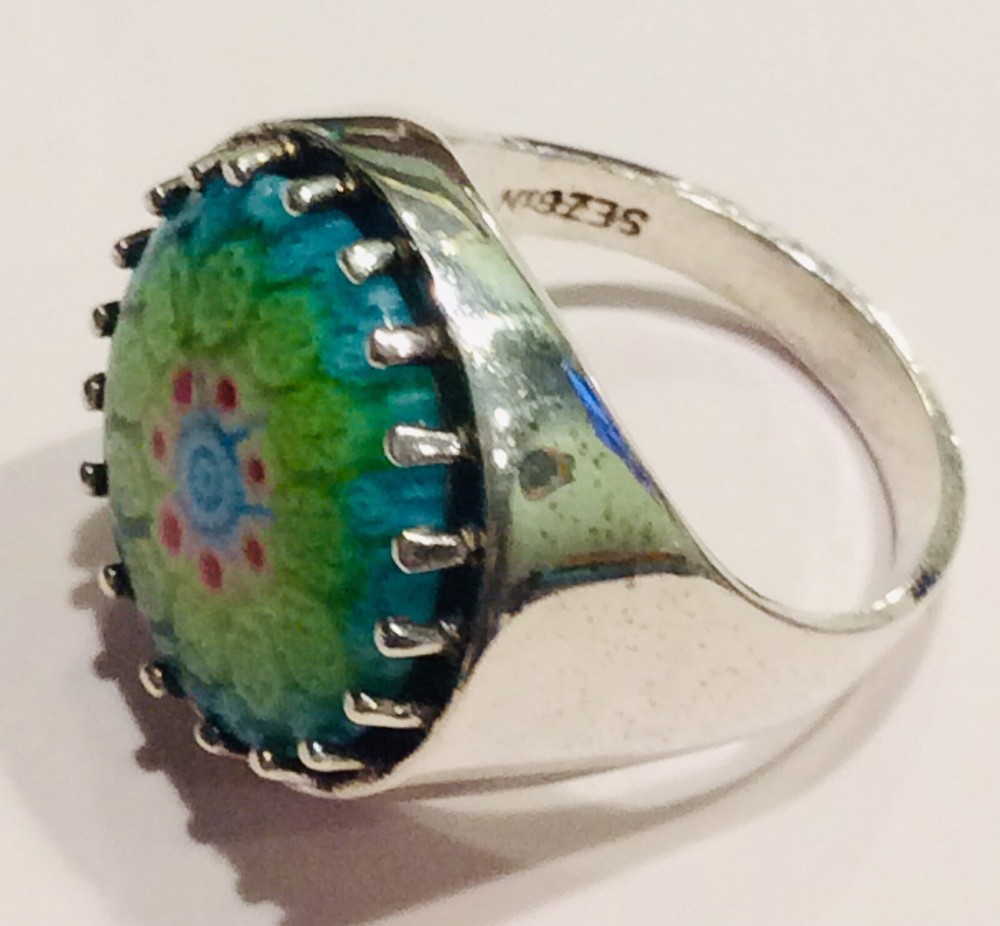 sterling silver, 925 Sezgin Ring, Size 8.5
