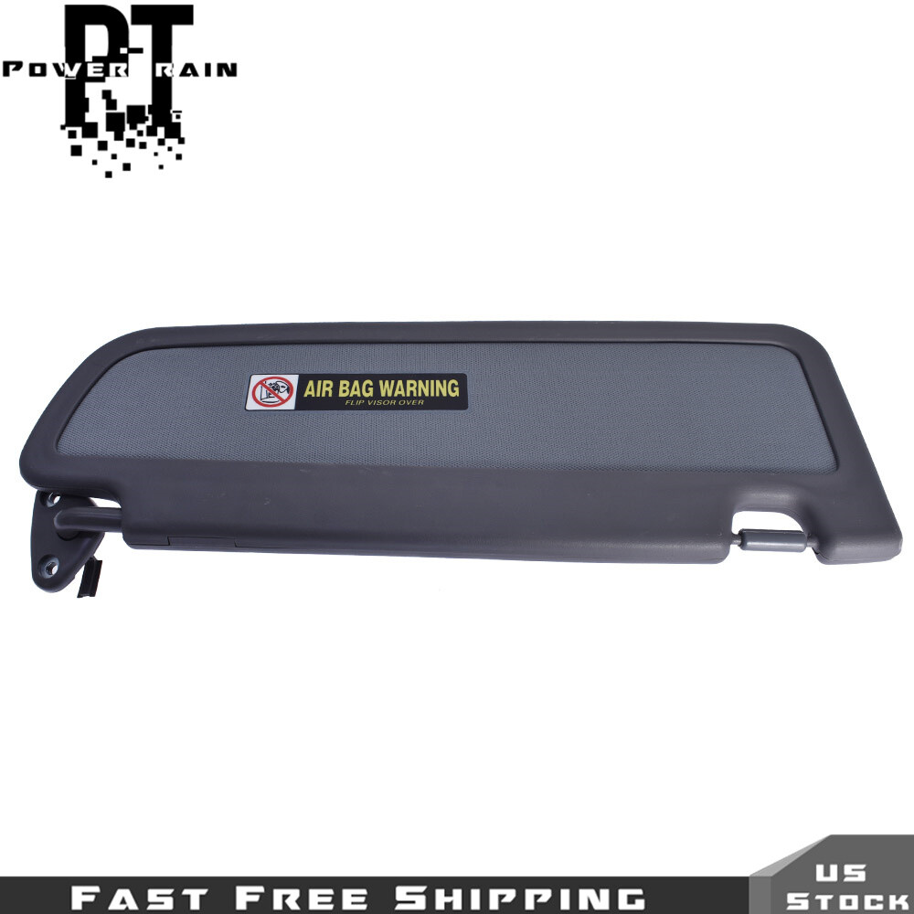 For Honda Civic 2006-2011 Front Left Driver Side Drak Gray Sun Visor With Mirror