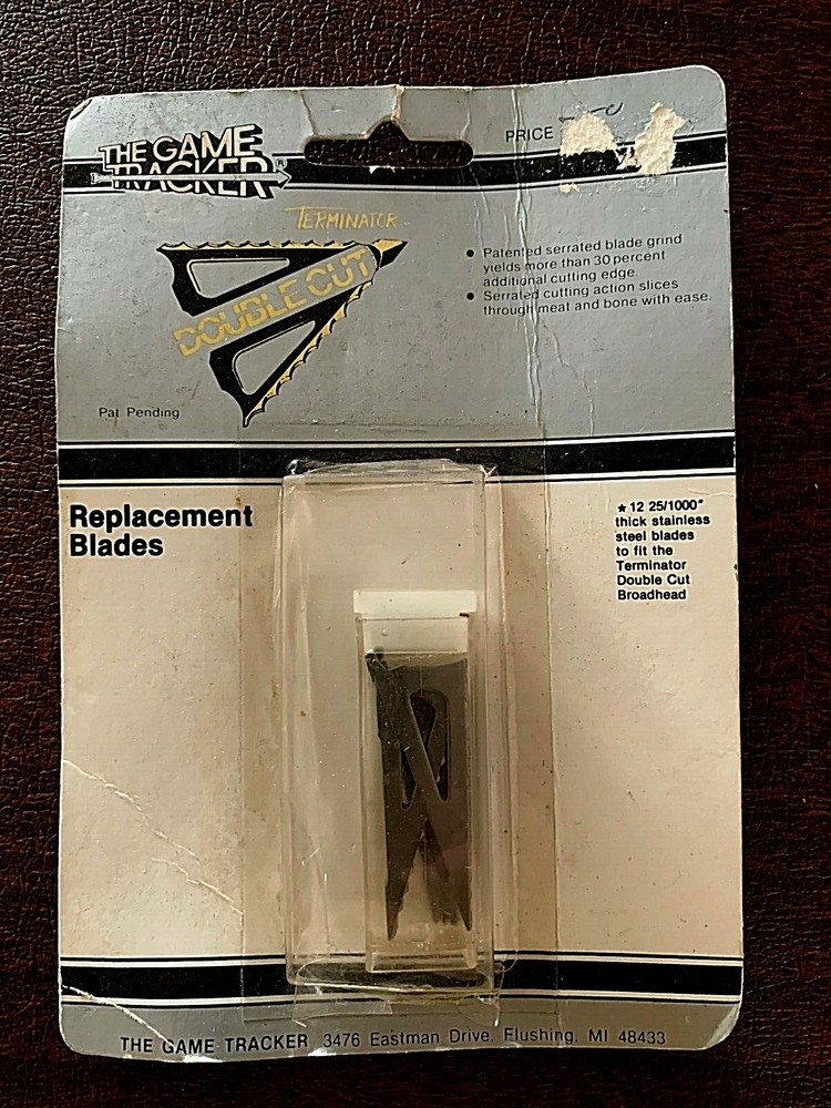 Game Tracker Terminator Double Cut Broadheads Replacement Blades - 12 Pack
