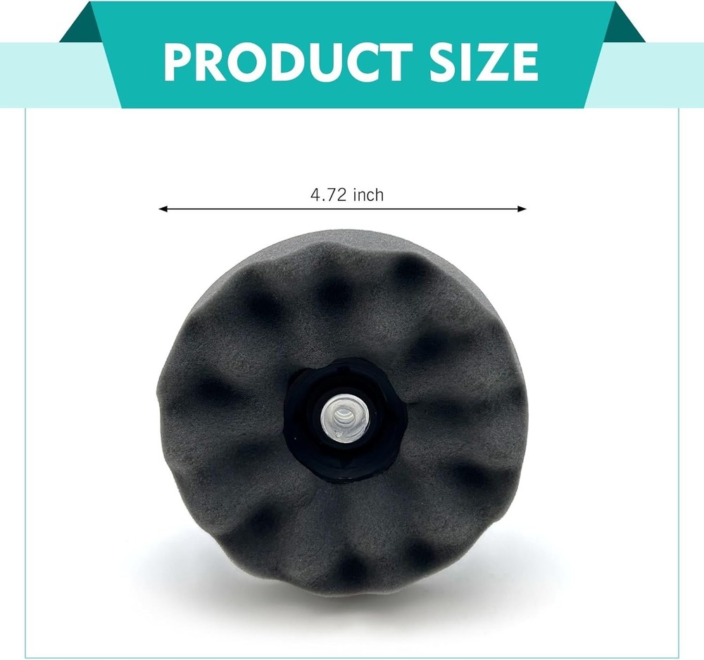 Tire Shine Applicator, Reusable Soft Tire Dressing Applicator Pad with Integr...