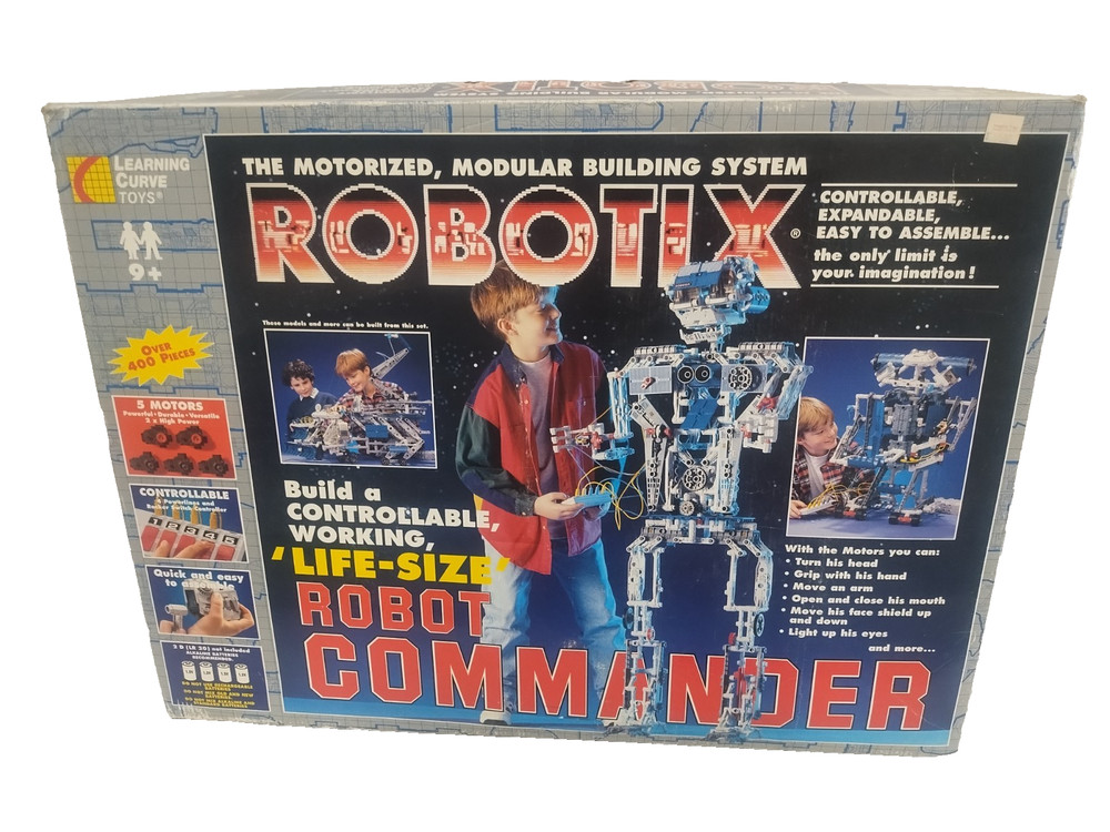 Vintage 1996 Robotix Robot Commander Life Size Motorized Modular Building Kit