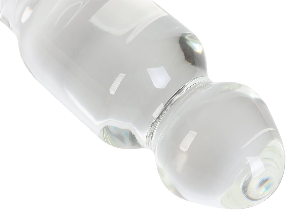 6.7" Large Glass Anal Plug Trainer Big Crystal Butt Plug Stimulator for Advanced