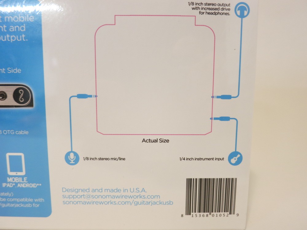 Sonoma Wire Works GJ2USB GuitarJack 2 Multiplatform USB Portable Audio Interface
