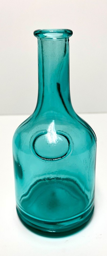 Small Aqua Green Wine Jug Shaped Decorative Bottle