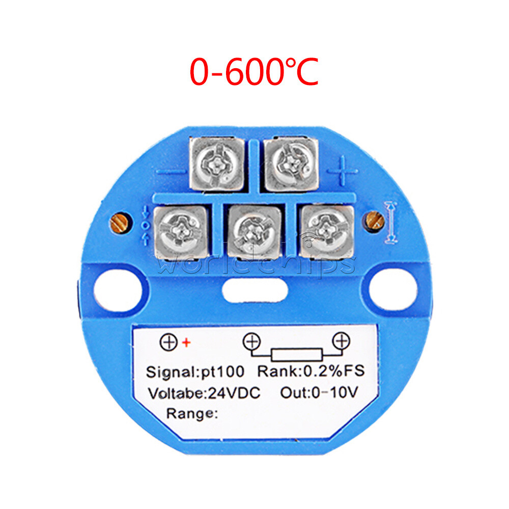 PT100 temperature transmitter module 4-20MA isolation sensor Out Put 0-10V