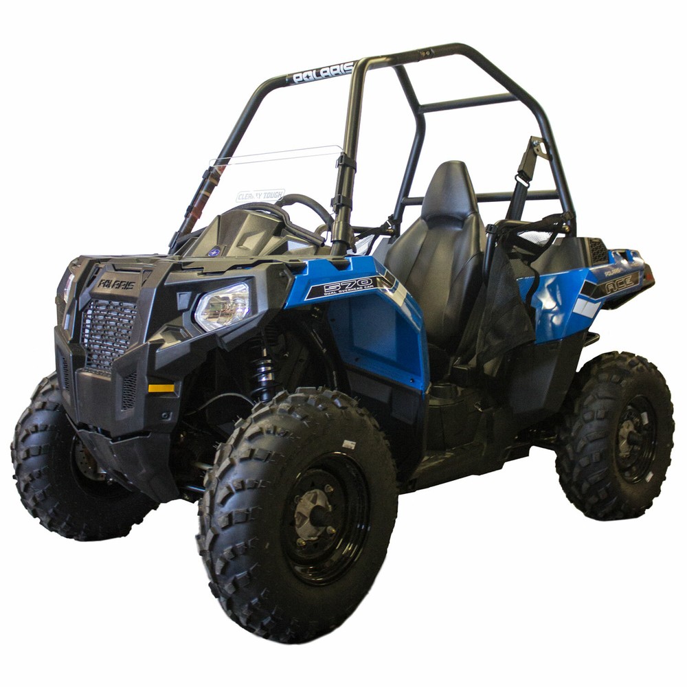 Clearly Tough Polaris Ace Half Windshield