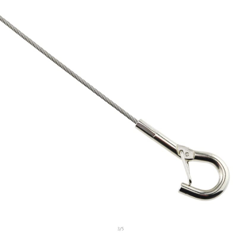 Gate Latch Cable Pull SJZBIN 2pcs Stainless Steel 19" Pull...