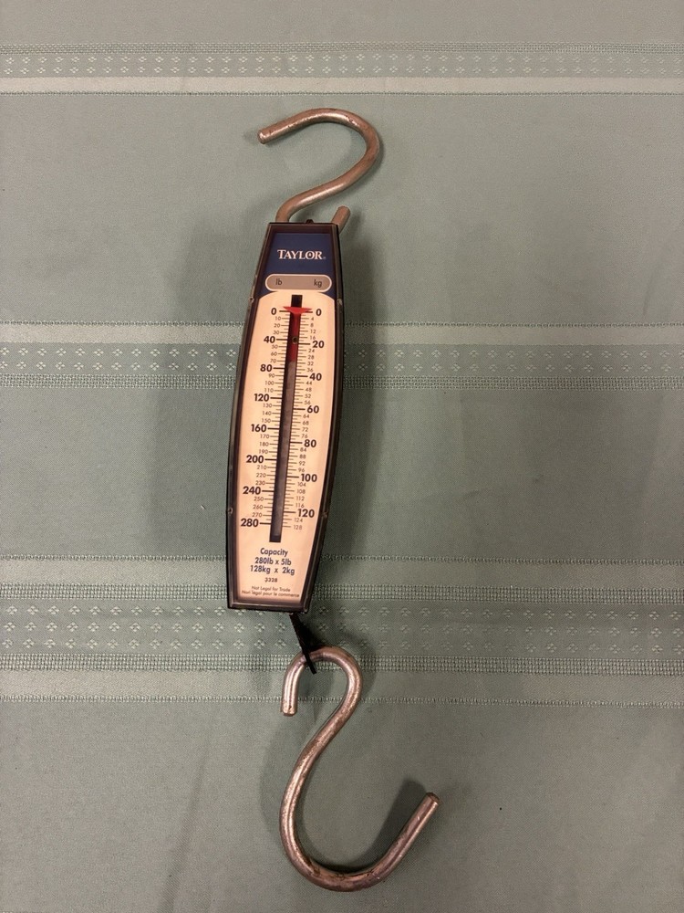 Taylor Genuine Hanging Scale 280lb Max Capacity Model 3328