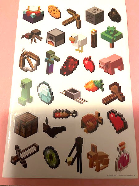 Minecraft_Sticker Set_30 Stickers_Licensed-New