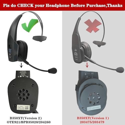 Replacement Ear Pads for BlueParrott B350 XT Headset