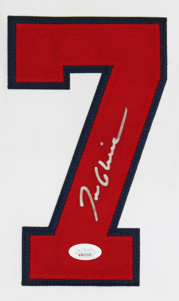 Tom Glavine Authentic Signed White Pro Style Jersey Autographed JSA