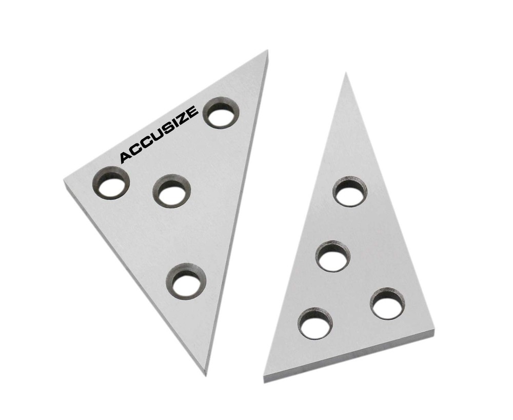 Ustrial Tools 2 Pcs Solid Angle Plate Set 306090 Deg And 454590 Deg 36109010
